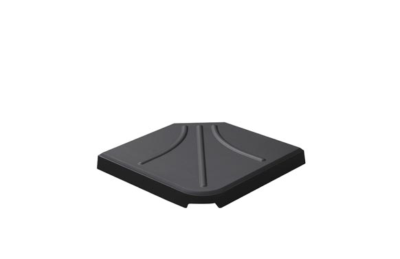 PIE PARASOL EXCENTRICO 1/4GOMO 25 BLACK